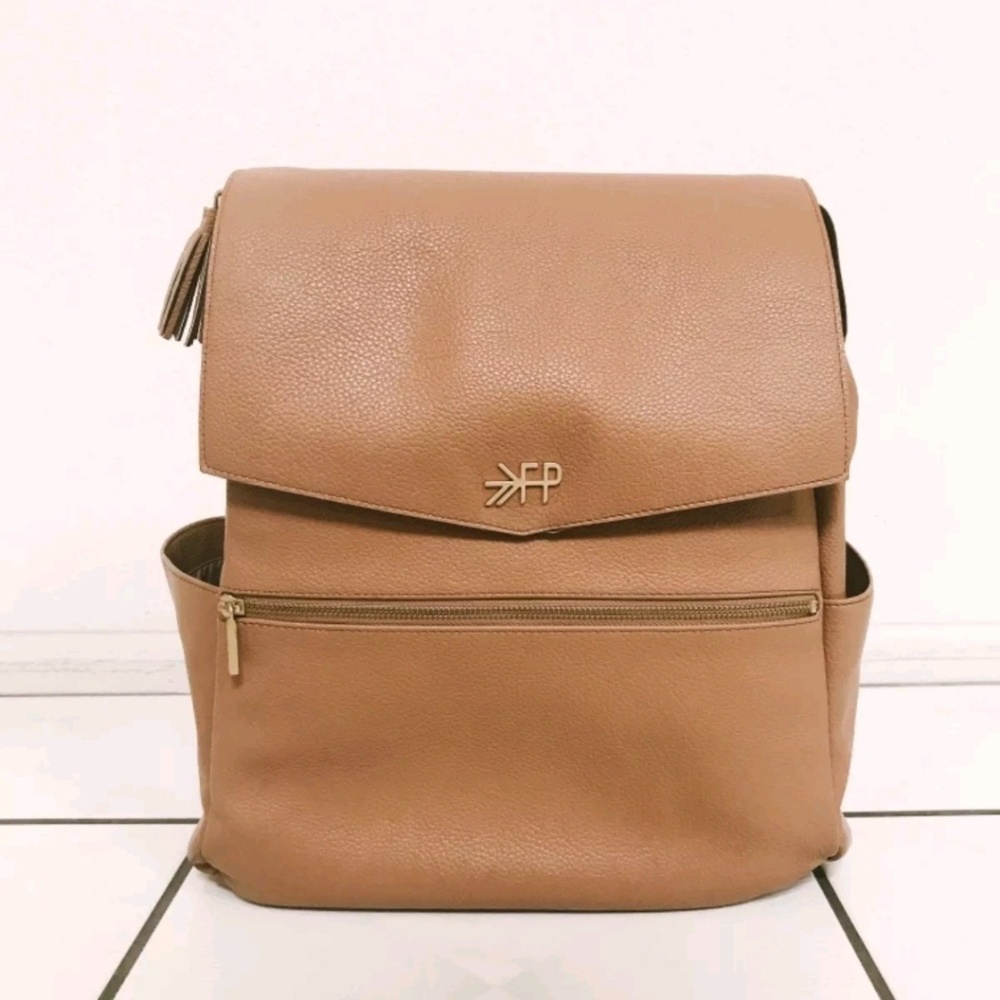Freshly picked baby diaper bag - brown beige tan
